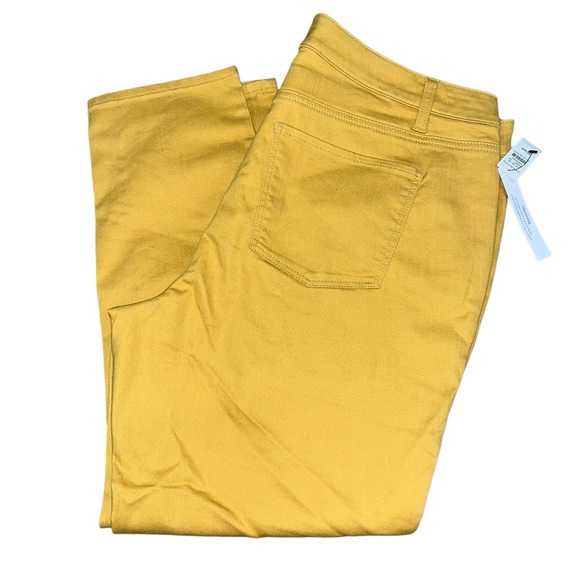 Talbots Yellow Gold Slim Ankle Jeans Size 16WP - Picture 3 of 6